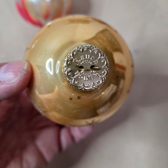 Vintage Christmas Ornaments Holiday Decoration Set of‎ 5 Decorative Balls - Picture 6 of 13